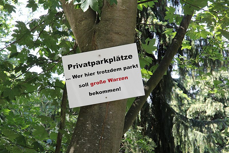 Parkplatz adé