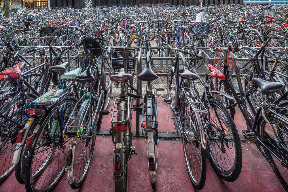 Parkplatz am Amsterdamer Bahnhof