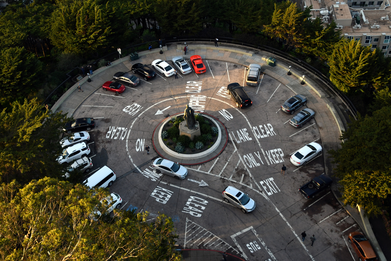 Parkplatz am Coit Tower, San Francisco