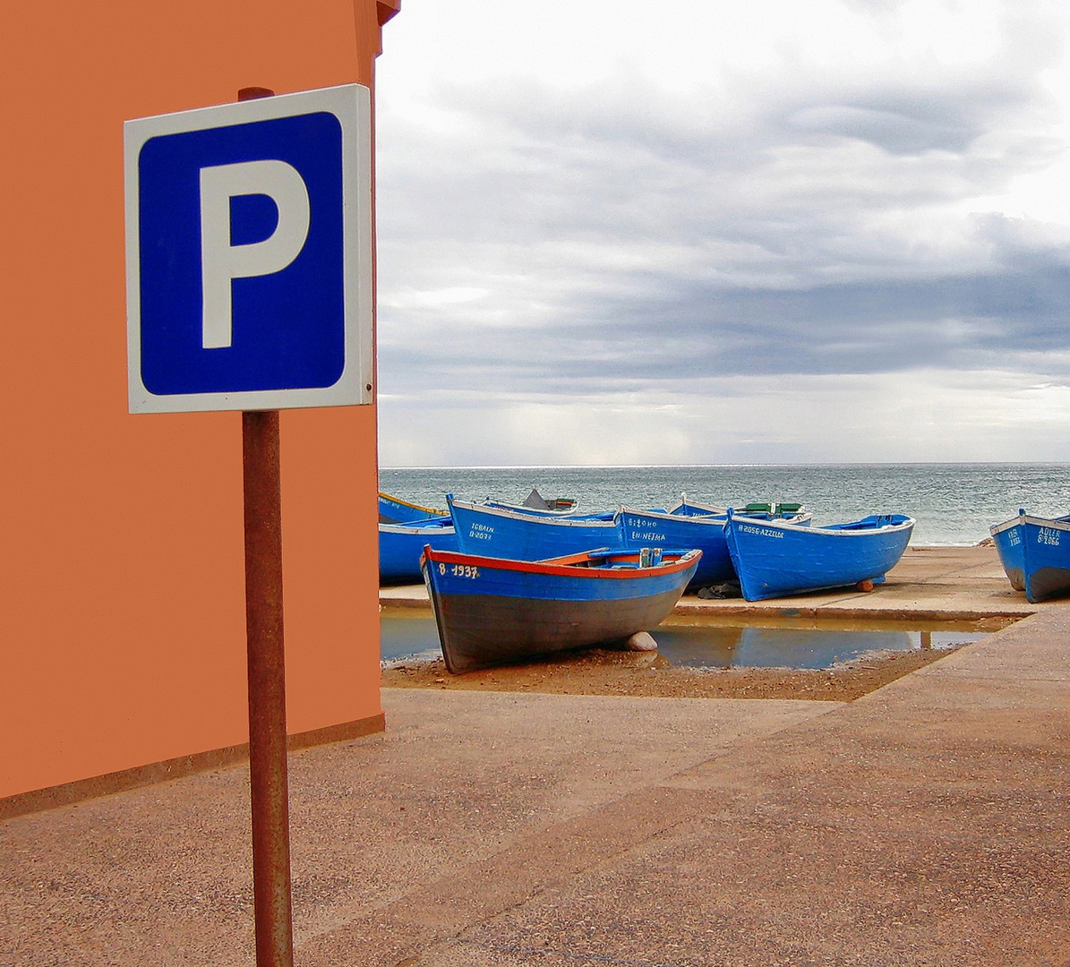 Parkplatz für Boote