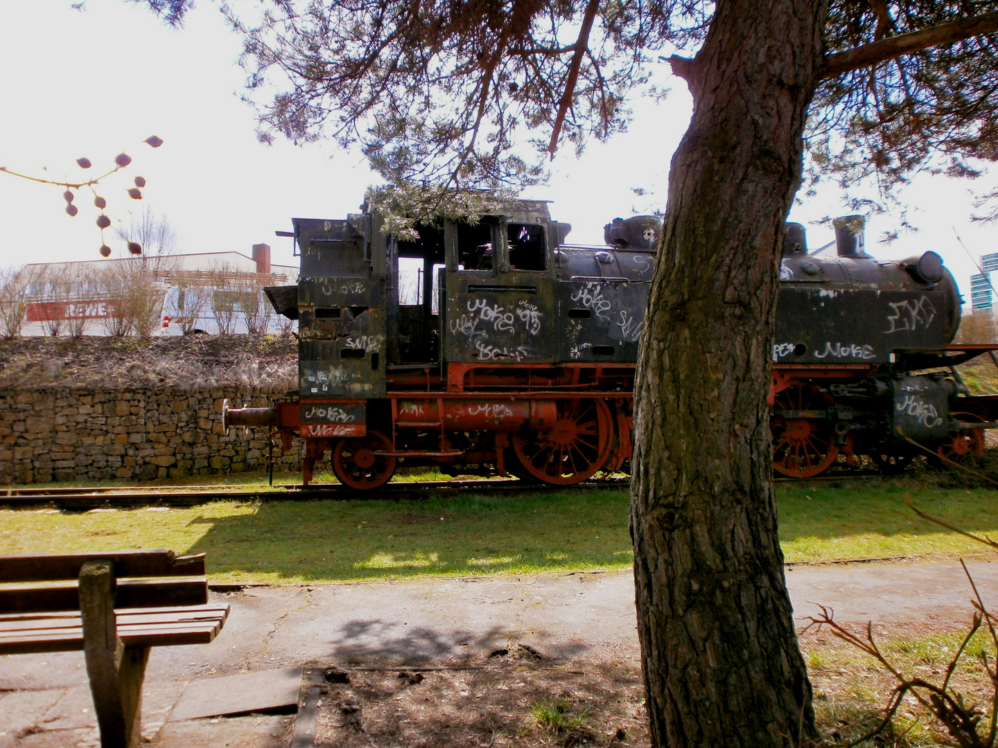 Parkplatz für Eisenbahn