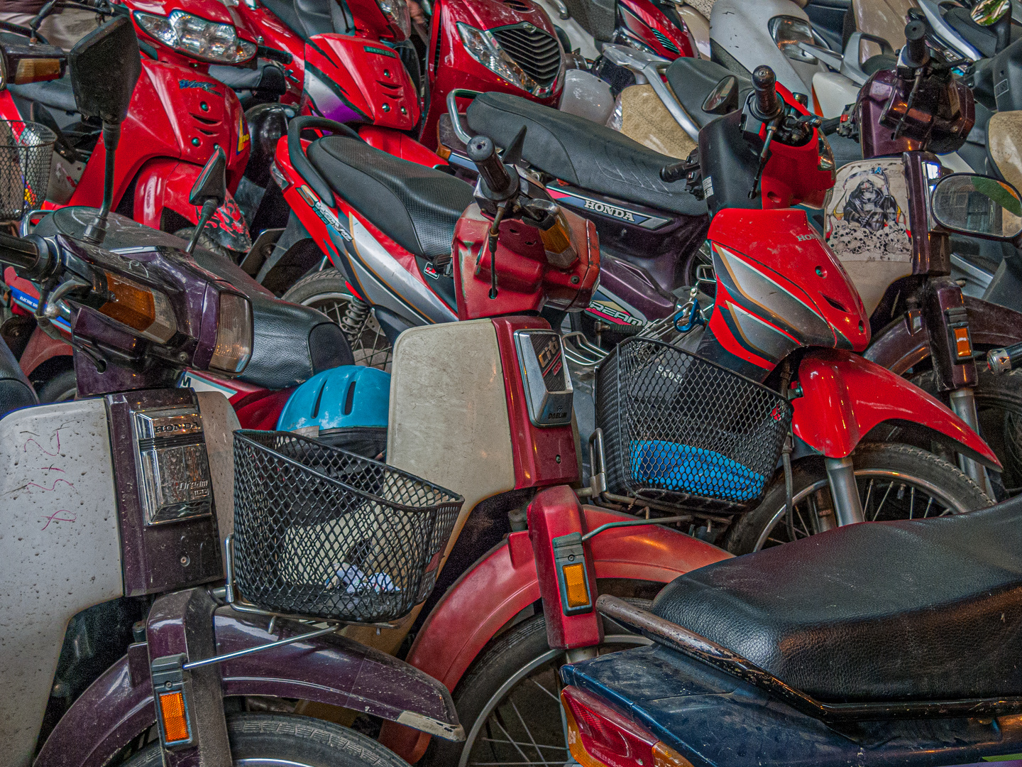 Parkplatz in Hanoi