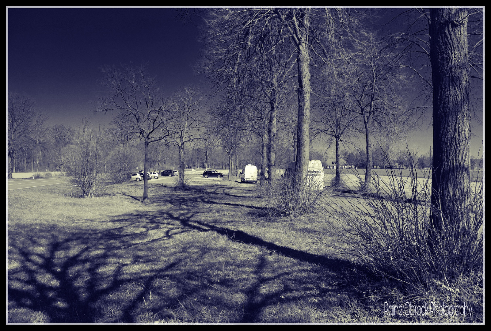 ParkPlatz Nachts bei VollMond