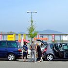 Parkplatz-Palaver auf französisch