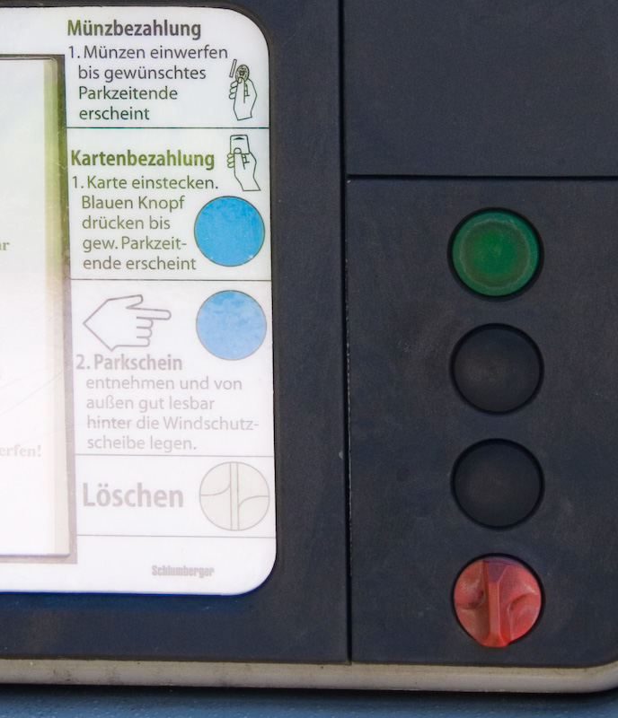 Parkplatzbenutzungsberechtigungsscheinausgabegerät II