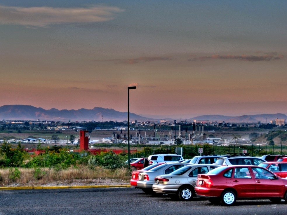 Parkplatzblick