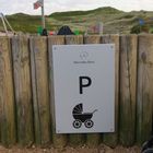 Parkplatzschild an der Sansibar auf Sylt