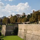 Parks an der Stadtmauer von Bergamo