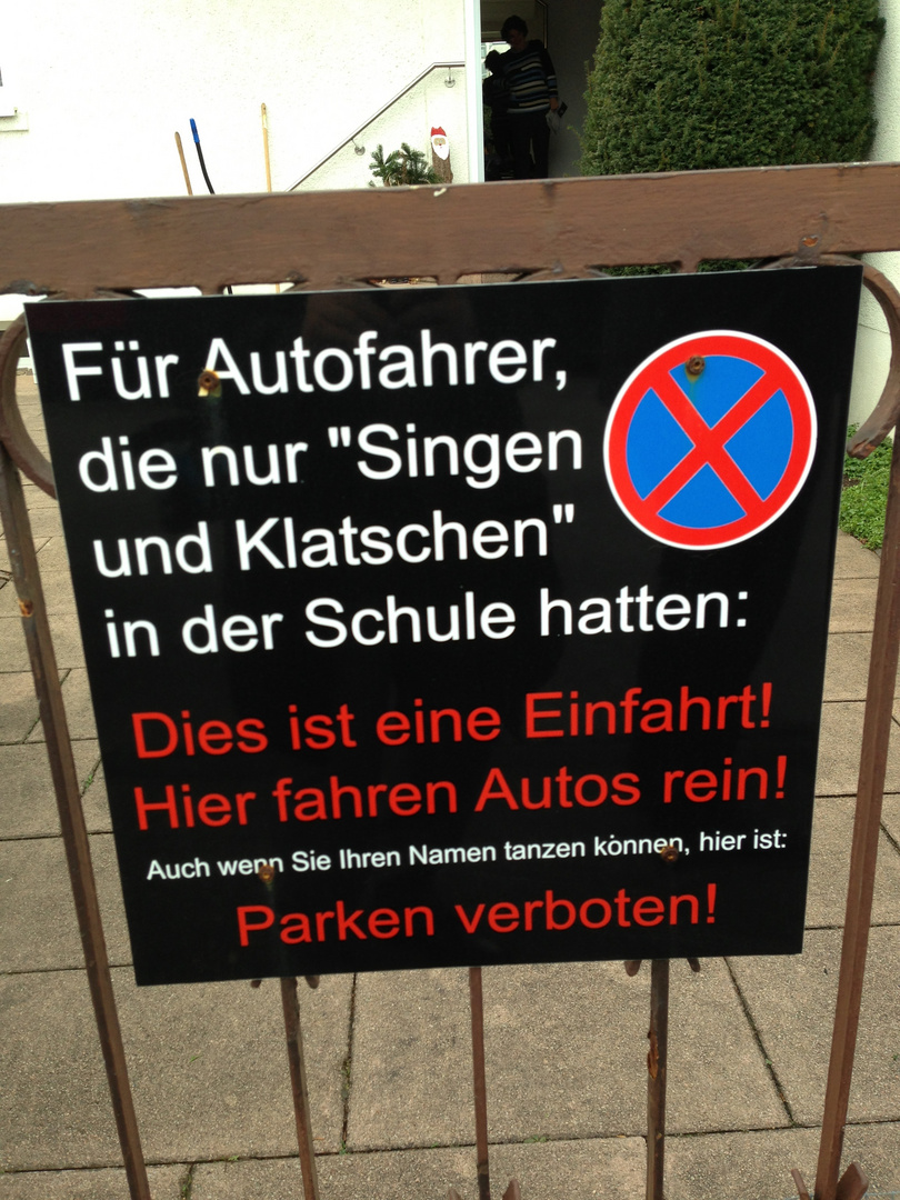 Parkverbot Foto & Bild quatsch, fun und rätselecke, witzige schilder