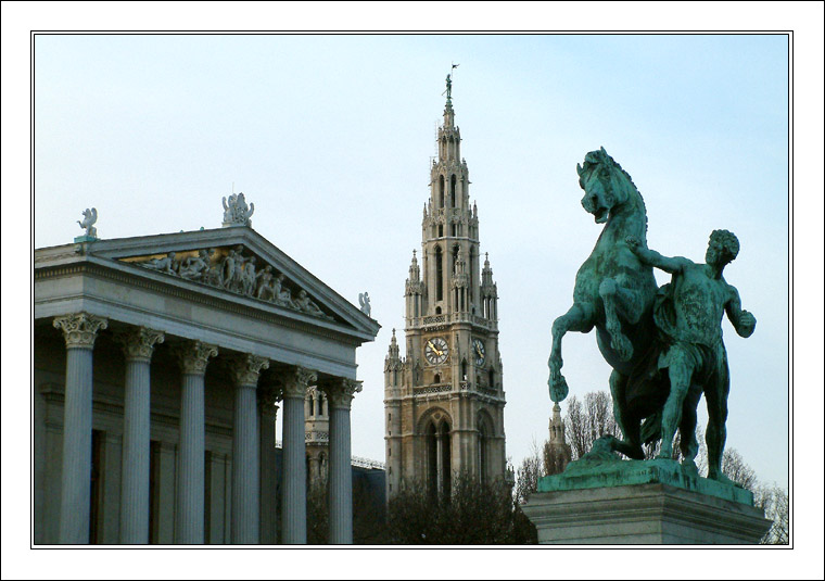 Parlament und Rathaus in Wien