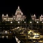Parlament von BC at night