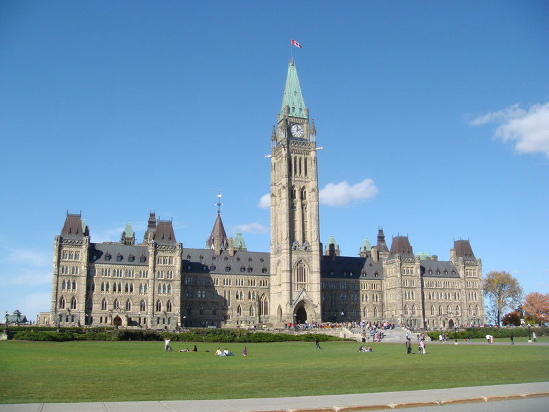 Parlament von der Hauptstadt Ottawa