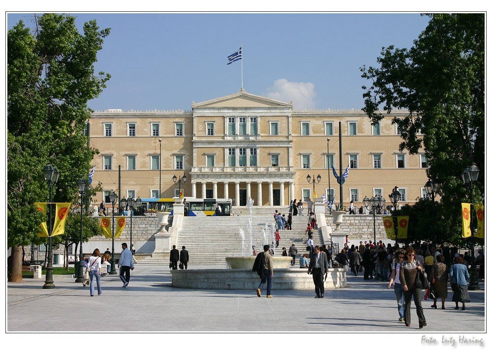 Parlamentsgebäude in Athen