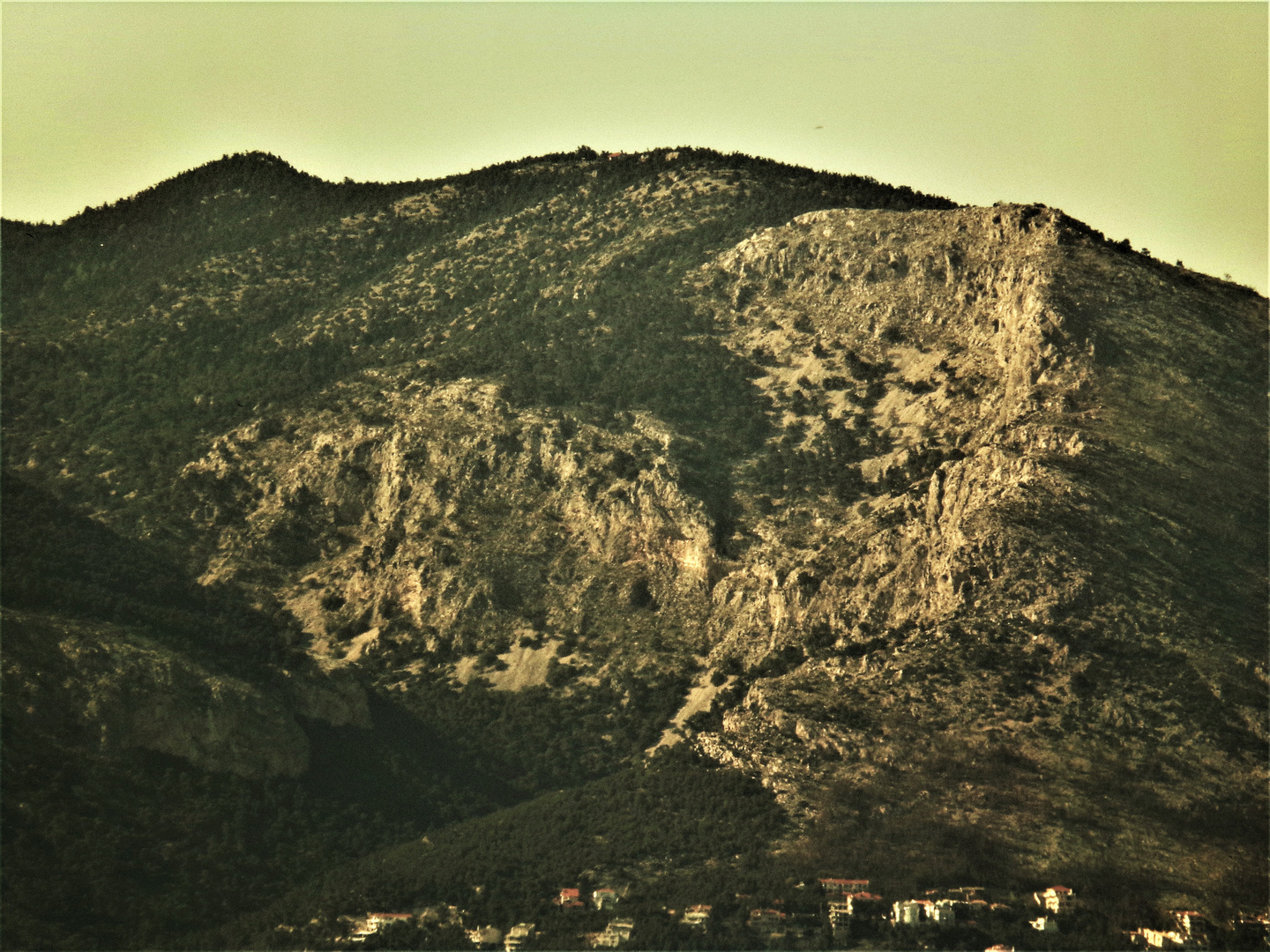 parnitha or mont parnasse from nea ionia athens greece