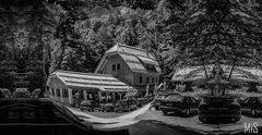 Parque Nacional de Plitvice en blanco y negro