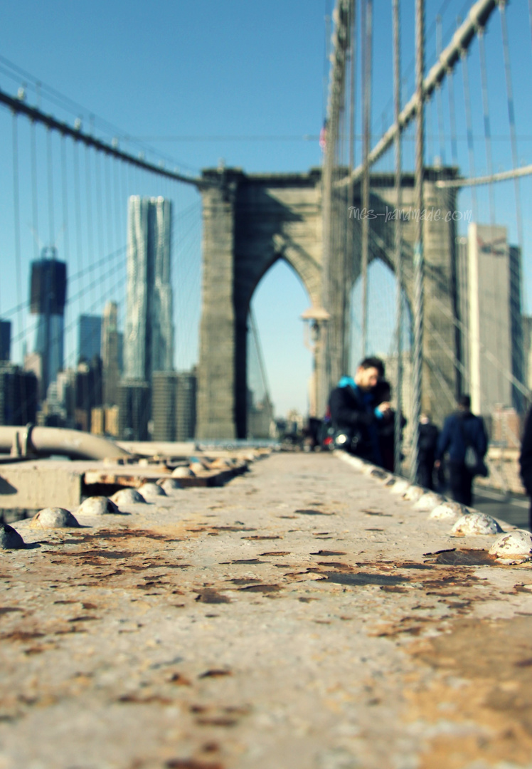 Part of the {Brooklyn Bridge}