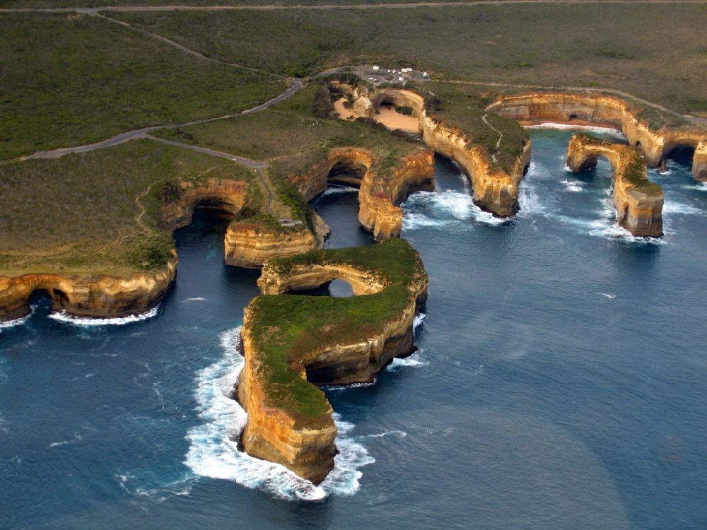 Part of the coast of the 12 Apostels, Loch Ard Gorge