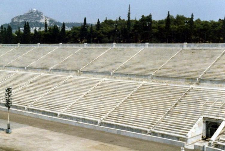 part of the olympic stadium in Athens