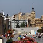 Parte de la plaza del Pilar de Zaragoza