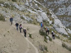 Parte del gruppo in salita al passo Cacanapunta, 4690 metri