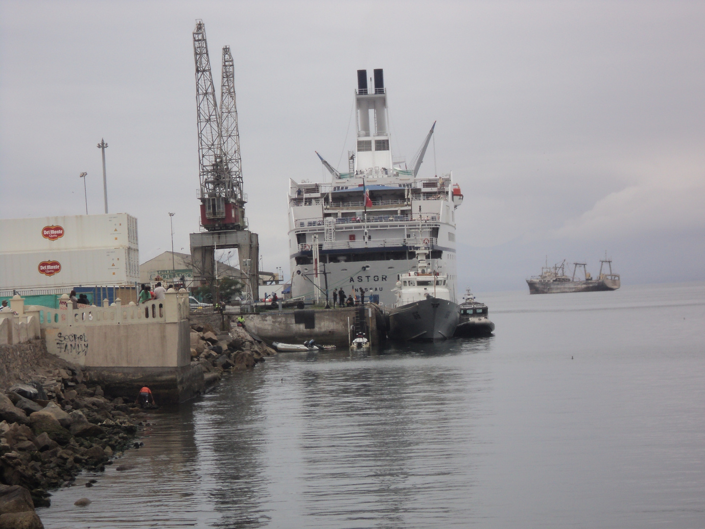 Parte del puerto de coquimbo