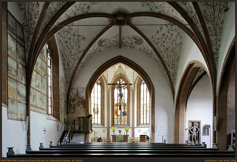 PARTENHEIM, Kr. Alzey-Worms, evangelische Pfarrkirche (ehem. St. Peter)