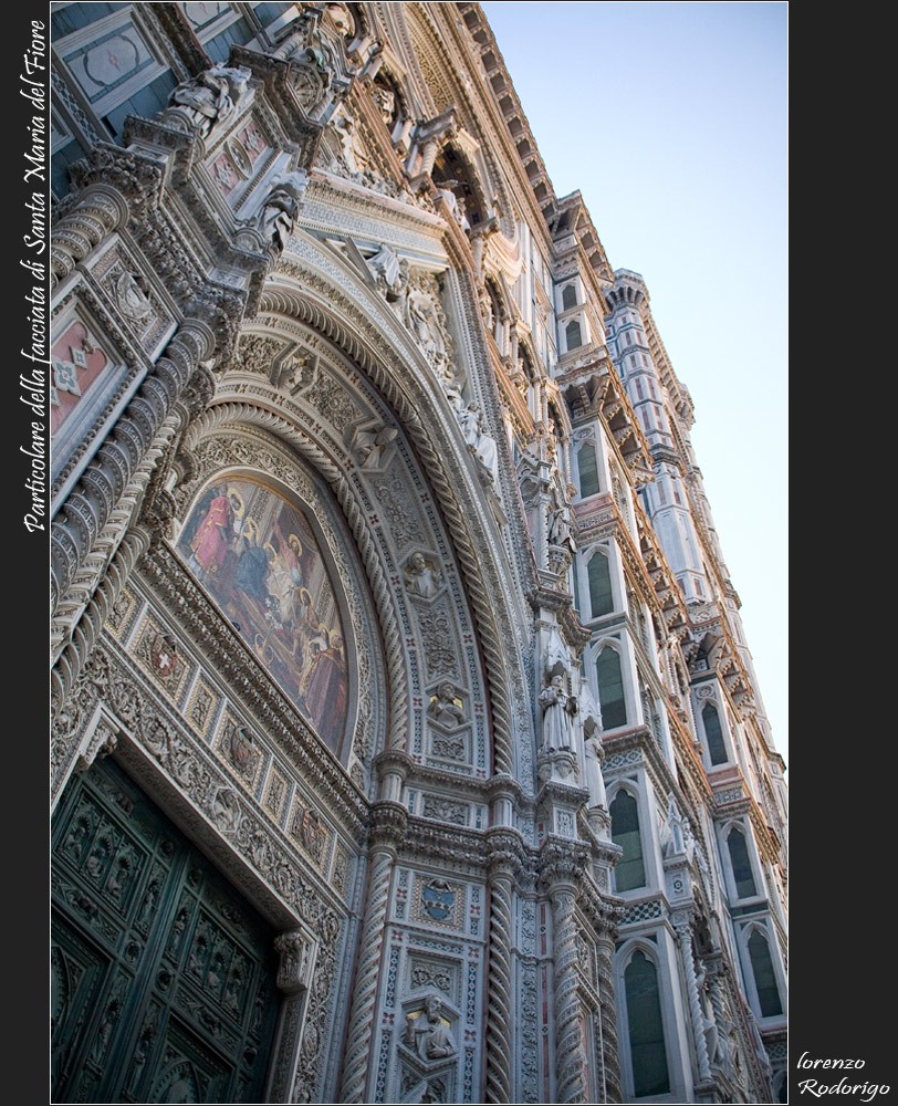 Particolare della facciata di Santa Maria del Fiore