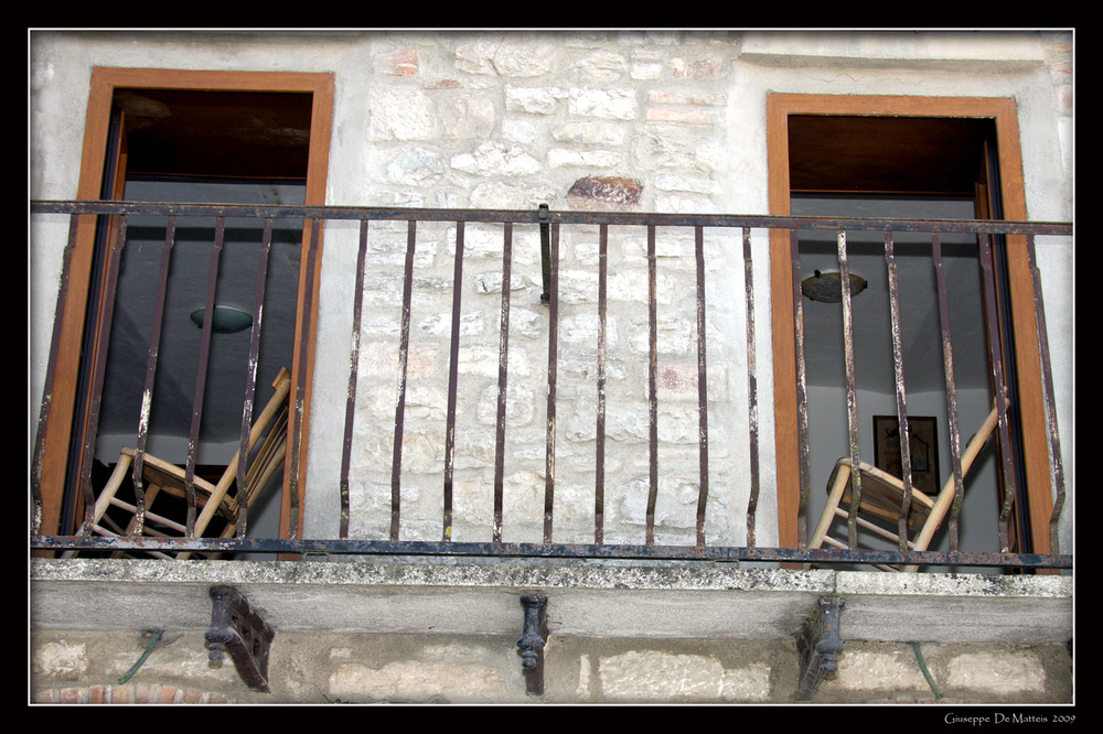 particolare di un balcone