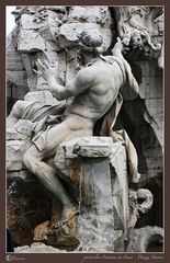 particolare Fontana dei Fiumi - Piazza Navona 01