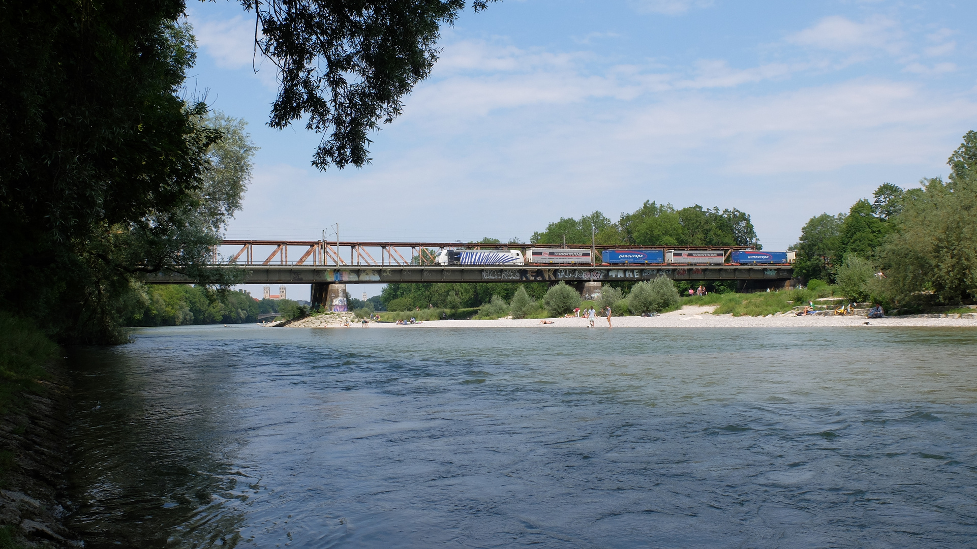 Partie an der Isar