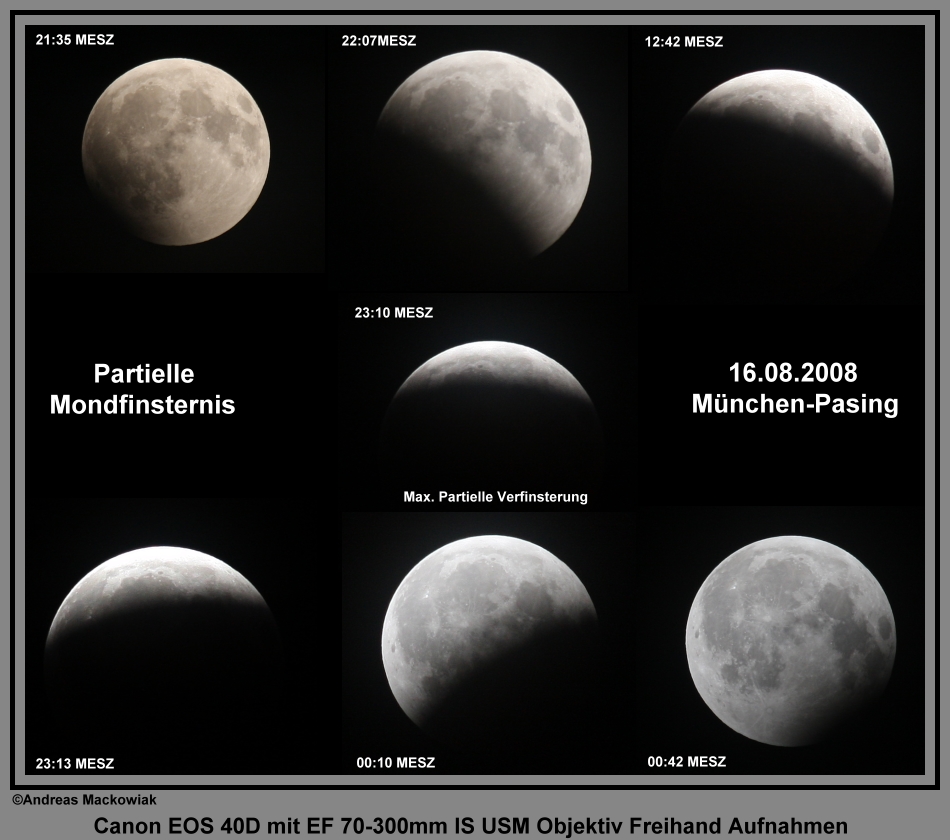 Partielle Mondfinsternis 16.08.2008