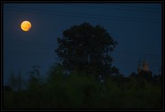 Partielle Mondfinsternis über Erlangen