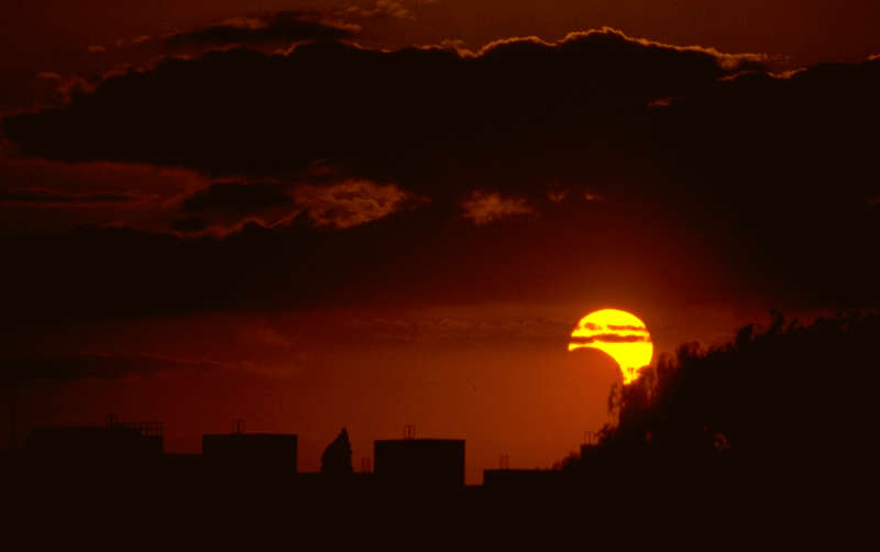 partielle Sonnenfinsterniss über Berlin