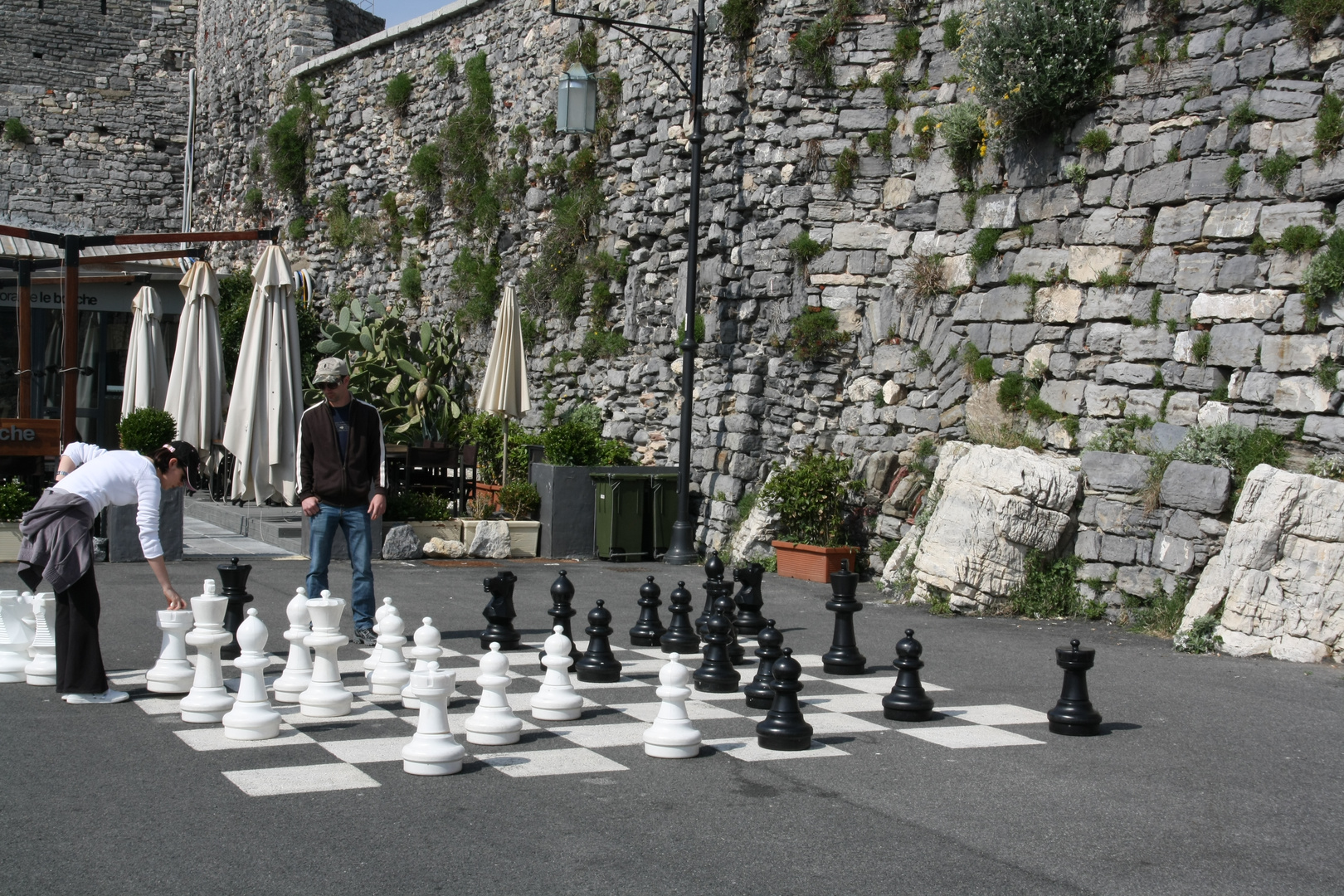 partita a scacchi a Porto Venere