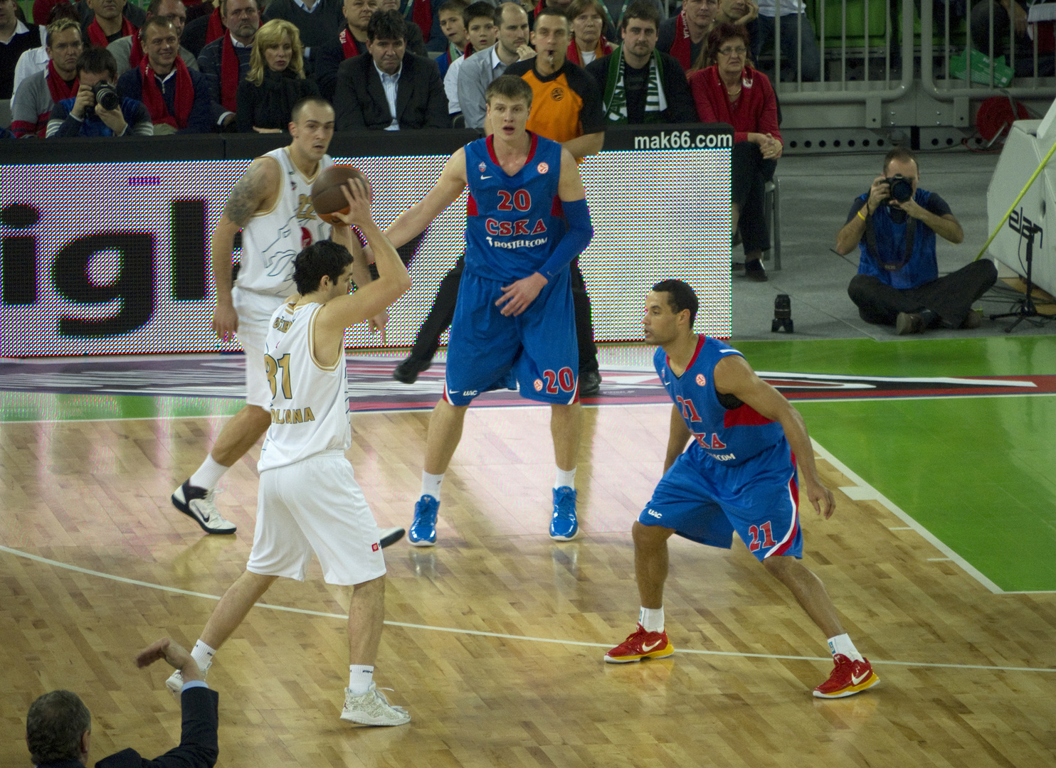 Partita di Eurolega Olimpia Lubjana - CSKA Mosca