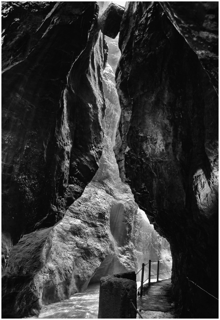 Partnachklamm- Bild aus unserer Ausstellung