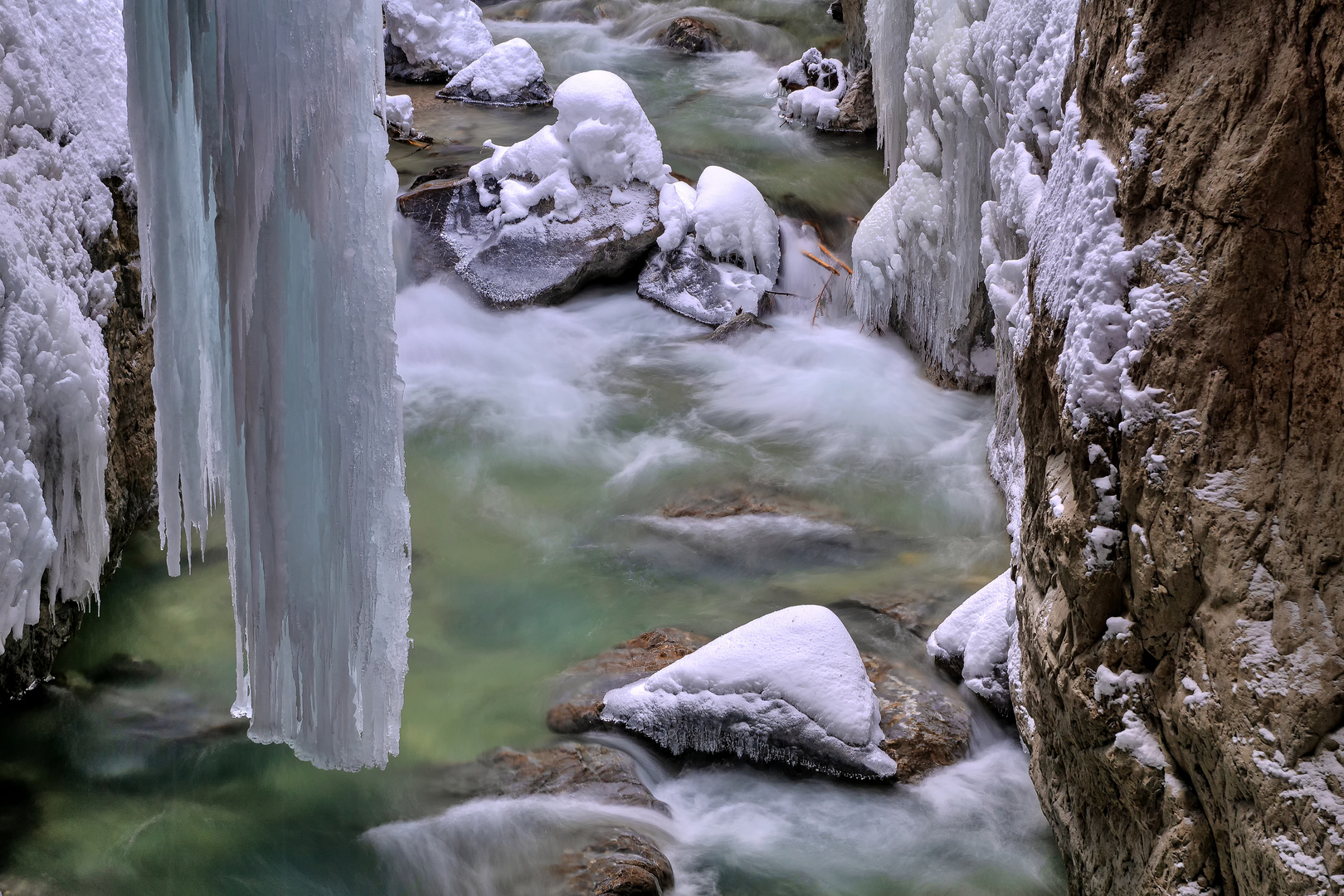 Partnachklamm im Februar 2019