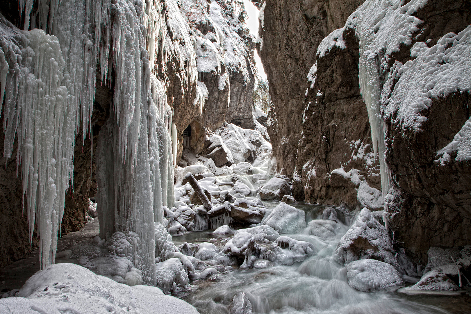 Partnachklamm im Winter 2