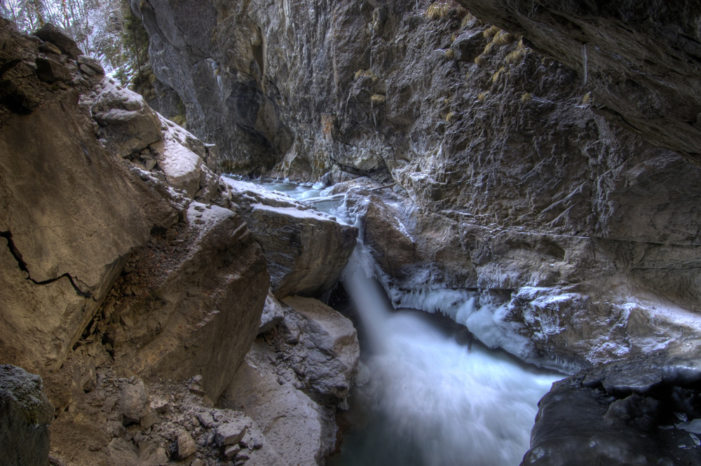 ... Partnachklamm im Winter 5 ...