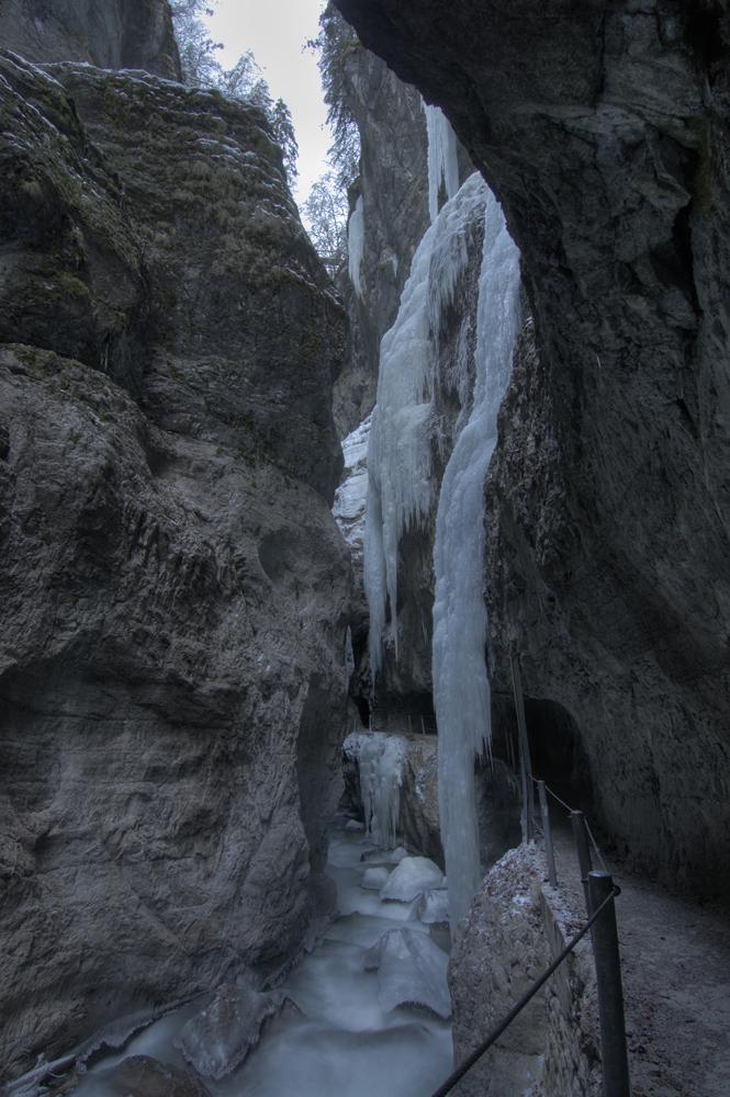 ... Partnachklamm im Winter ...