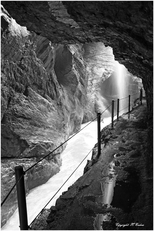 Partnachklamm in s/w