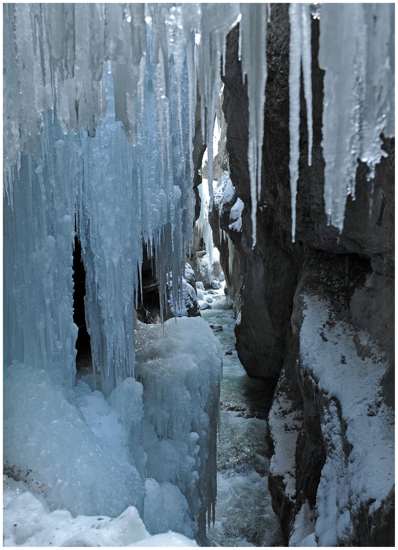 Partnachklamm in Winter-1