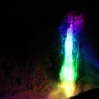 Partschinser Wasserfall beleuchtet