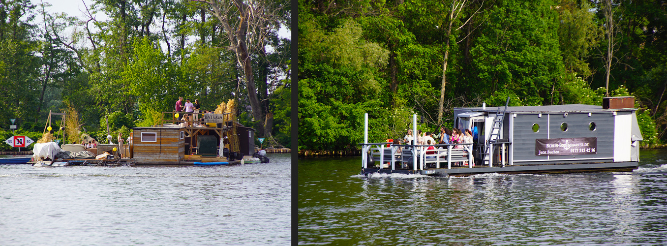 Party auf dem Hausboot