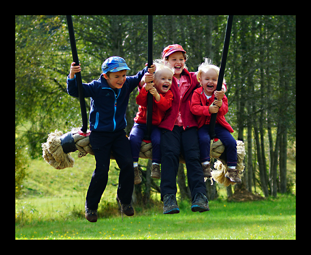 Party auf der Riesenschaukel