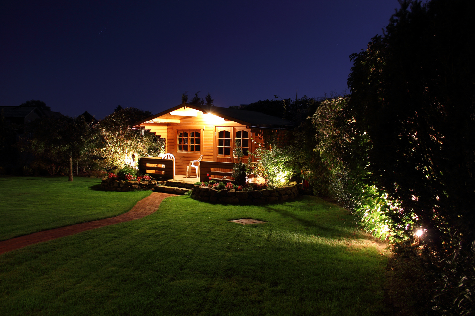 Partyhütte im Garten