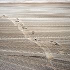 pas sur la plage ouistréham