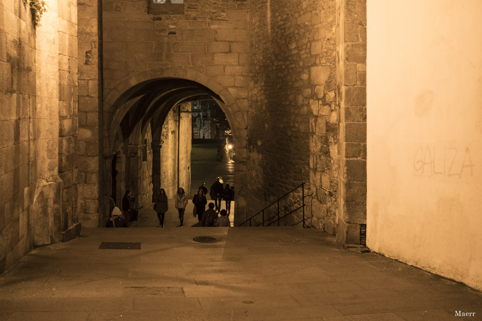 Pasaje del Palacio Episcopal.Santiago