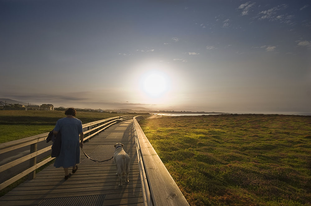 Paseo al crepusculo