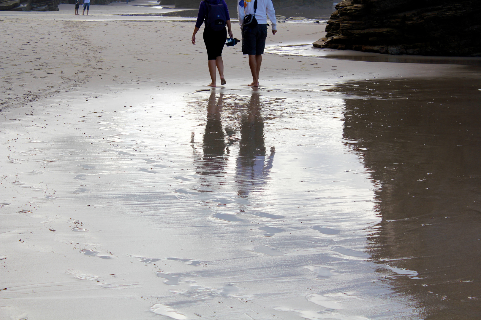 paseo en la playa